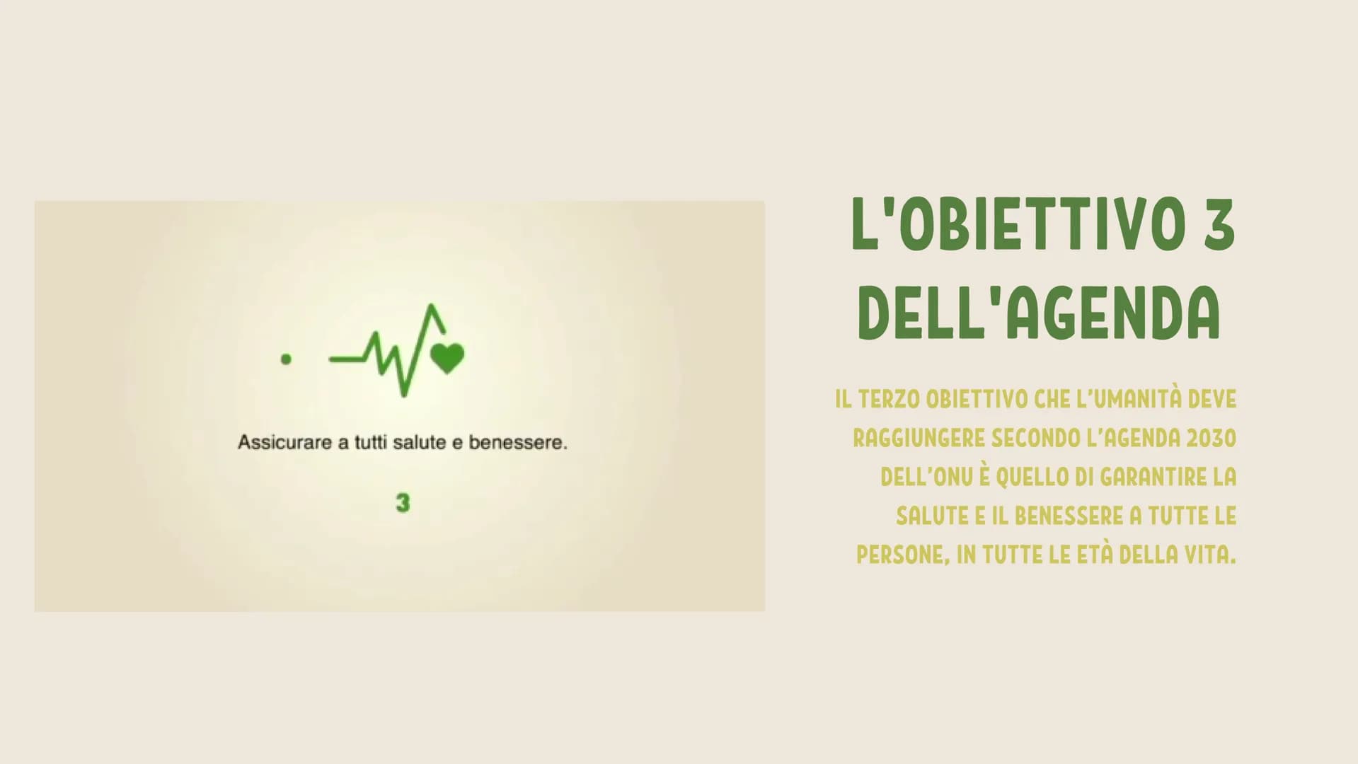 1 IL PROGRAMMA
1 - COS'È L'AGENDA 2030?
2- QUALI SONO GLI OBIETTIVI?
L'OBIETTIVO 3 DELL'AGENDA
3-
4 -
SALUTE E BENESSERE
5-
GLI OSM PER L'OB
