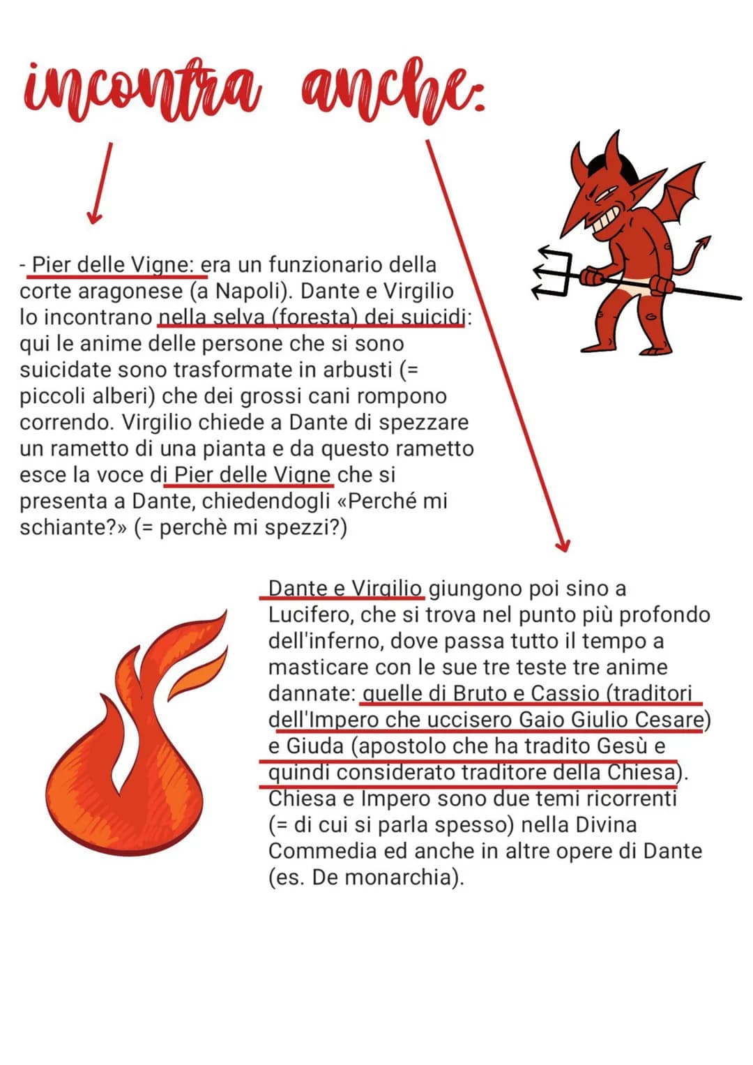 Inferne
chi incontra nell'inferno?
- Paolo e Francesca: due innamorati che si
trovano nel girone (= sezione dell'inferno)
dei lussuriosi (= 