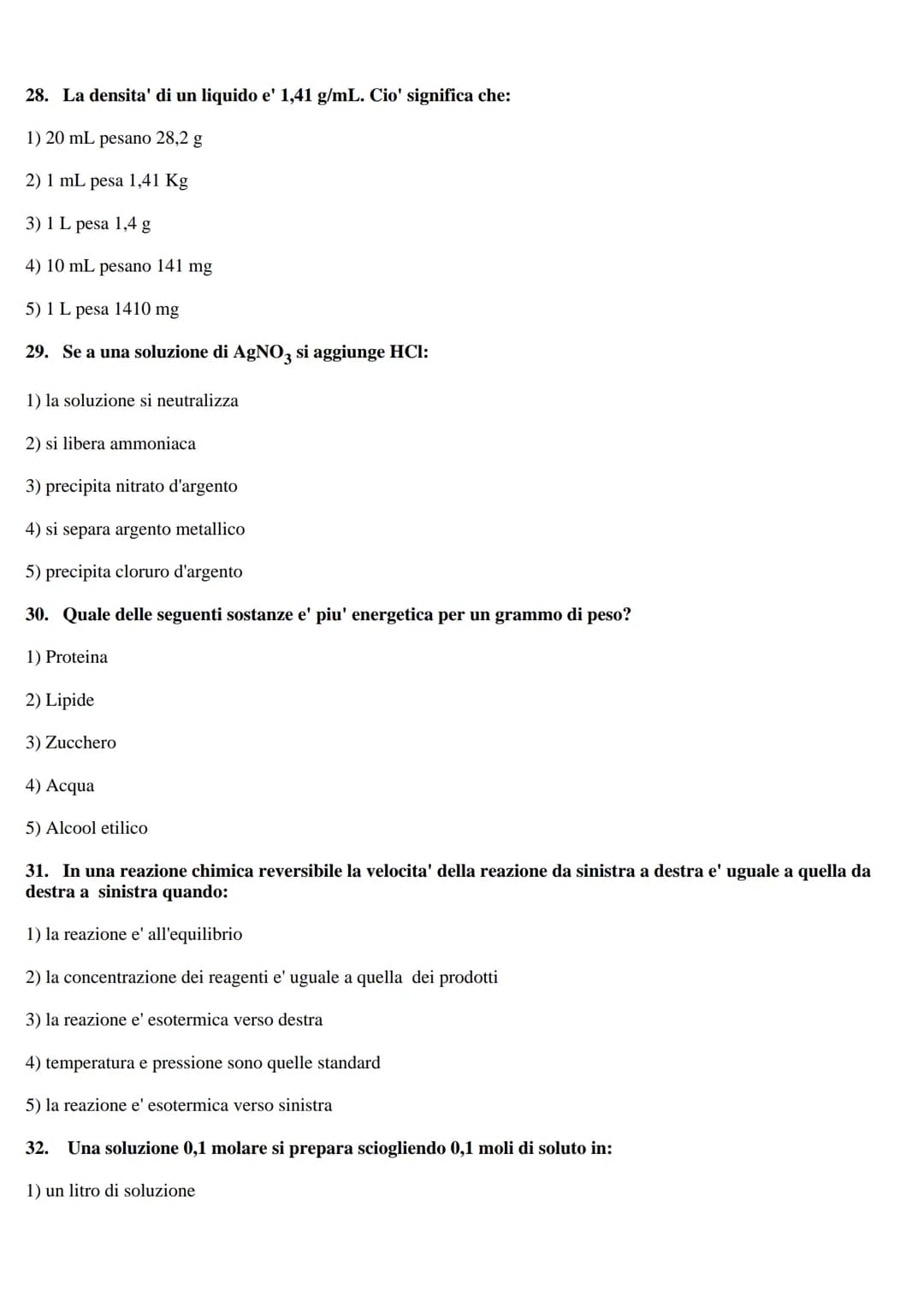 TEST DI BIOLOGIA
1. In seguito a divisione meiotica una cellula con 16 cromosomi dara' luogo a cellule con:
1) 4 cromosomi
2) 16 cromosomi
3