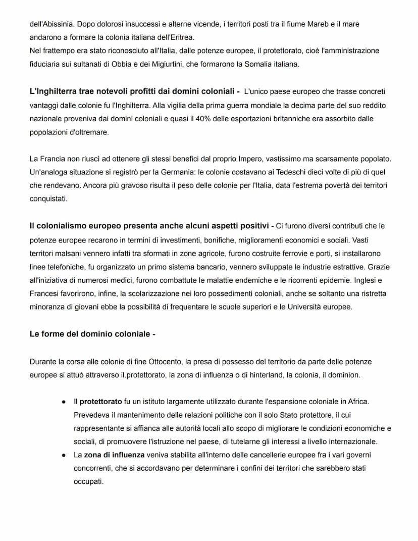 LA RIPRESA DEL COLONIALISMO
Al grande sviluppo dell'economia e dell'industria si accompagnò una politica di frenetiche conquiste coloniali
d