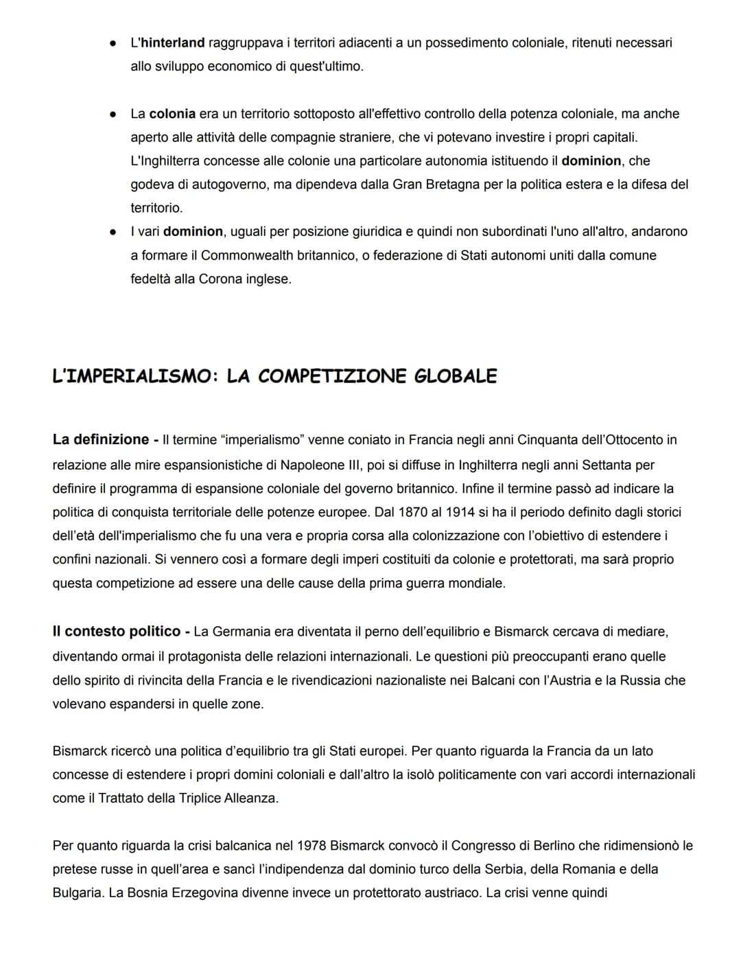 LA RIPRESA DEL COLONIALISMO
Al grande sviluppo dell'economia e dell'industria si accompagnò una politica di frenetiche conquiste coloniali
d