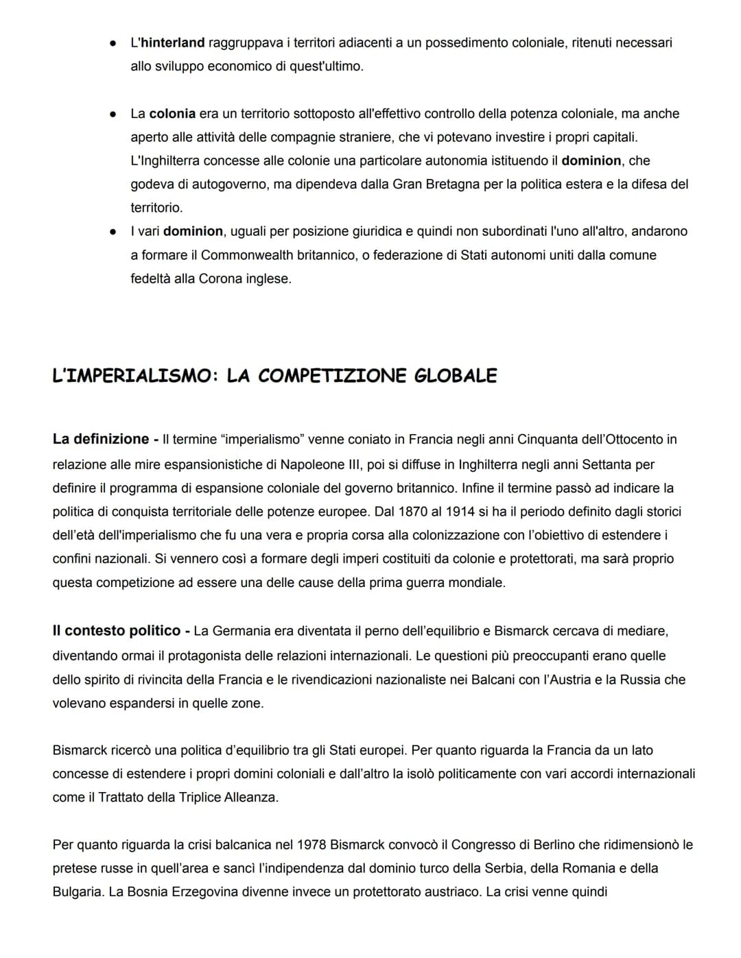 LA RIPRESA DEL COLONIALISMO
Al grande sviluppo dell'economia e dell'industria si accompagnò una politica di frenetiche conquiste coloniali
d