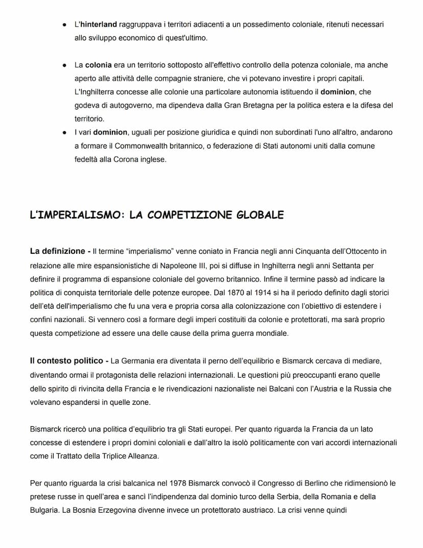 LA RIPRESA DEL COLONIALISMO
Al grande sviluppo dell'economia e dell'industria si accompagnò una politica di frenetiche conquiste coloniali
d