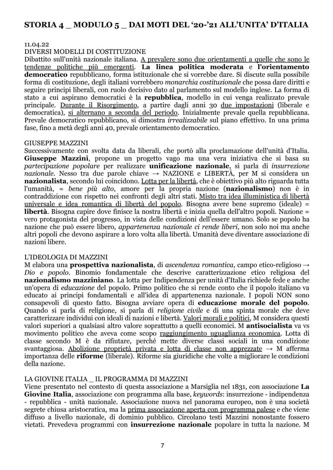 STORIA 4
MODULO 5 DAI MOTI DEL '20-'21 ALL’UNITA' D'ITALIA
I MOTI DEL 1820-1821
SITUAZIONE IN EUROPA INIZIALE
Moti iniziano in Spagna, nella