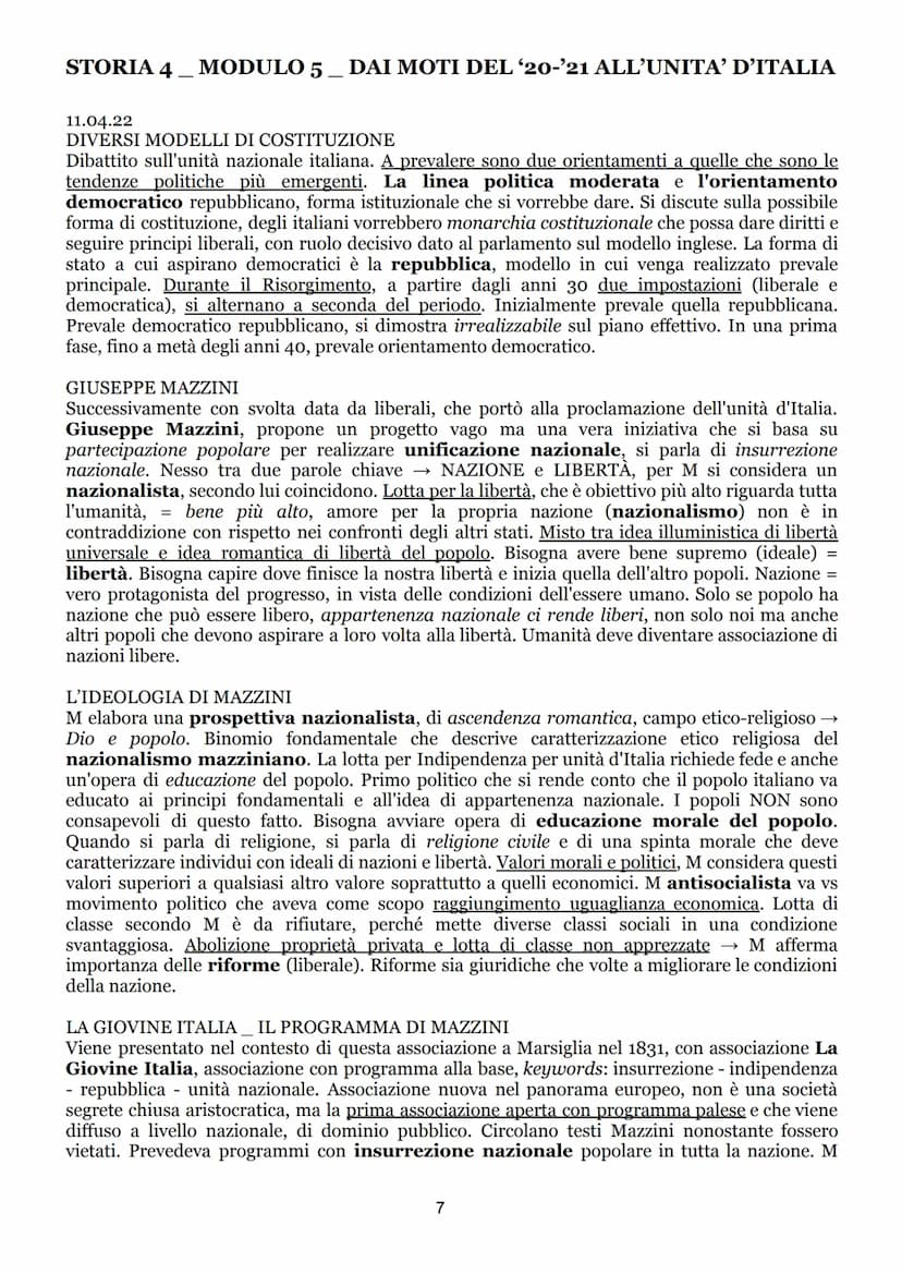STORIA 4
MODULO 5 DAI MOTI DEL '20-'21 ALL’UNITA' D'ITALIA
I MOTI DEL 1820-1821
SITUAZIONE IN EUROPA INIZIALE
Moti iniziano in Spagna, nella
