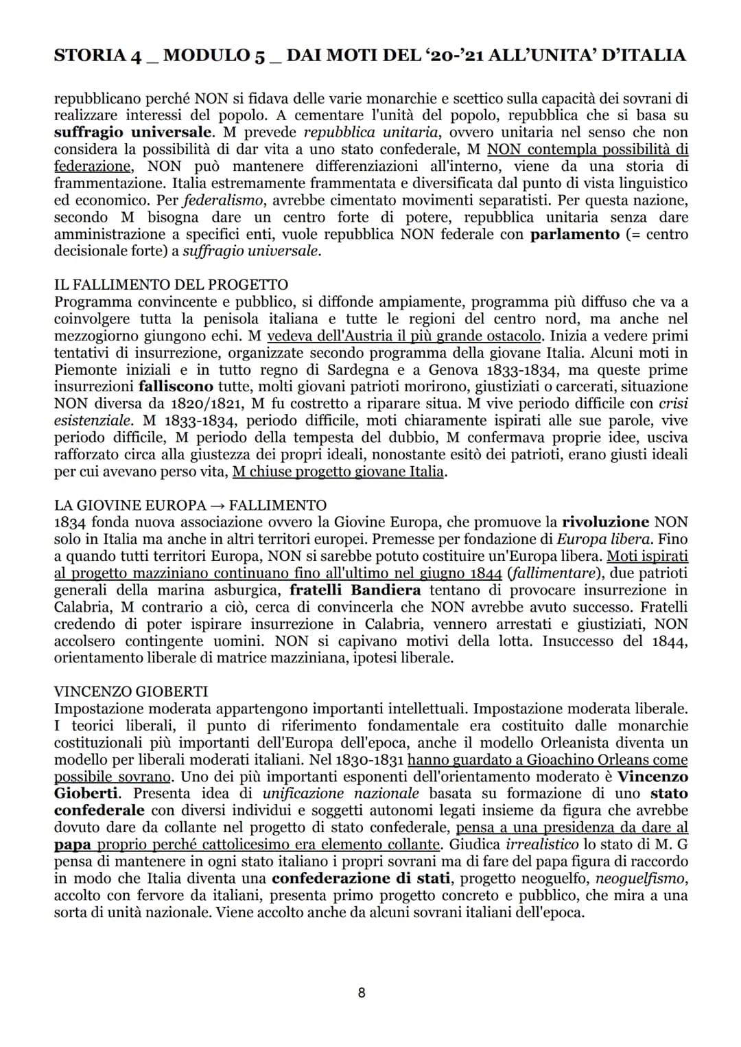STORIA 4
MODULO 5 DAI MOTI DEL '20-'21 ALL’UNITA' D'ITALIA
I MOTI DEL 1820-1821
SITUAZIONE IN EUROPA INIZIALE
Moti iniziano in Spagna, nella