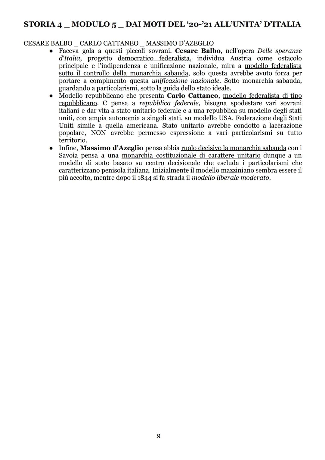STORIA 4
MODULO 5 DAI MOTI DEL '20-'21 ALL’UNITA' D'ITALIA
I MOTI DEL 1820-1821
SITUAZIONE IN EUROPA INIZIALE
Moti iniziano in Spagna, nella