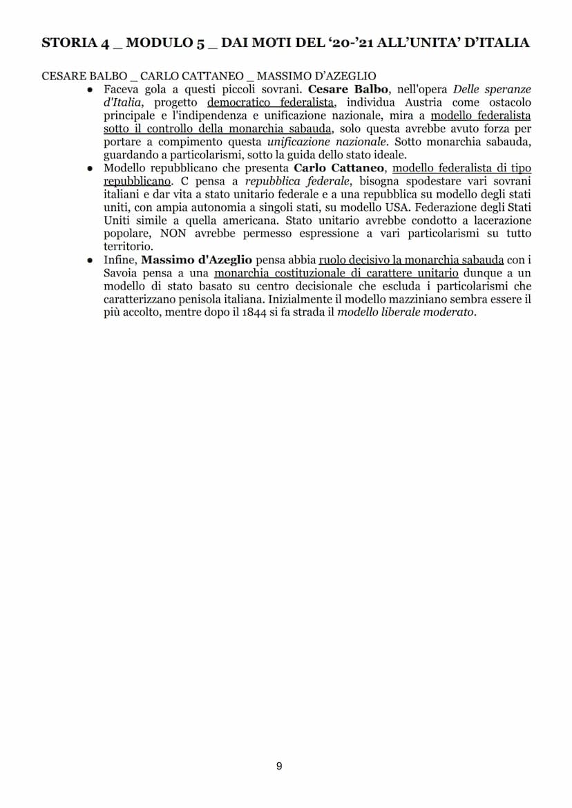 STORIA 4
MODULO 5 DAI MOTI DEL '20-'21 ALL’UNITA' D'ITALIA
I MOTI DEL 1820-1821
SITUAZIONE IN EUROPA INIZIALE
Moti iniziano in Spagna, nella