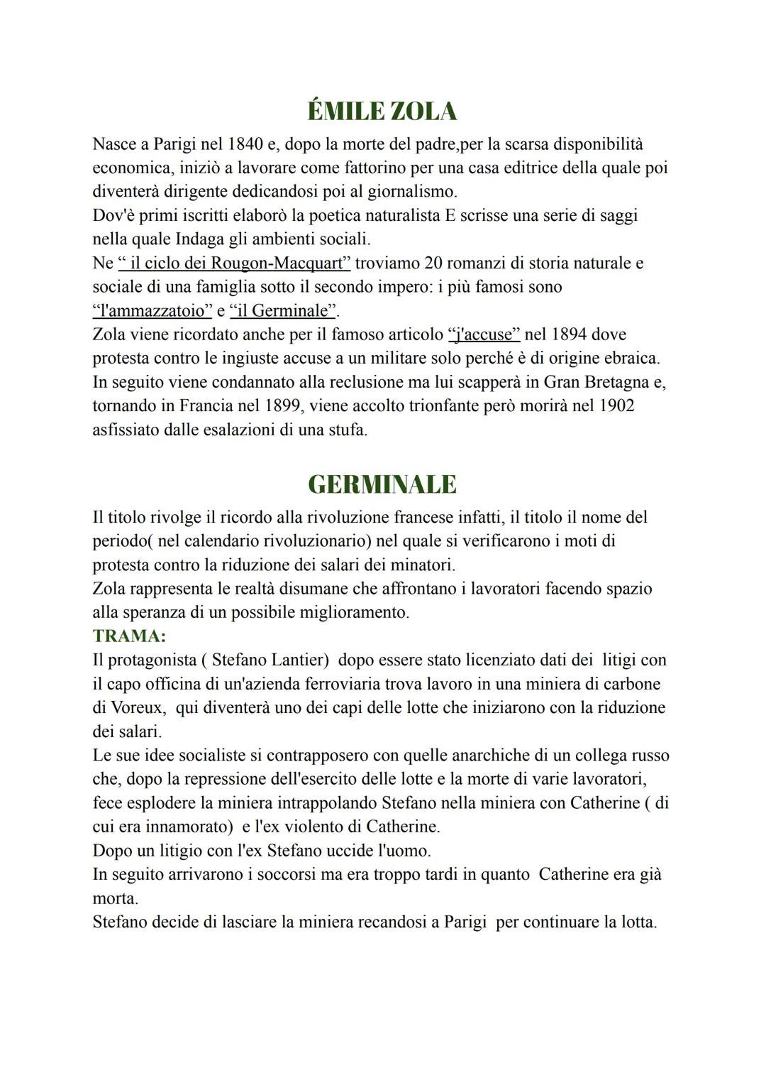 NATURALISMO
La base del naturalismo è il positivismo, la fiducia nella scienza e nella ragione
umana, e l'opera che ci identifica l'inizio d
