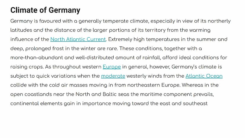 GERMANIA TERRITORIO
CONFINI:
La Germania confina a nord con la Danimarca. A ovest con i
Paesi Bassi, con il Belgio, Lussemburgo e Francia. A