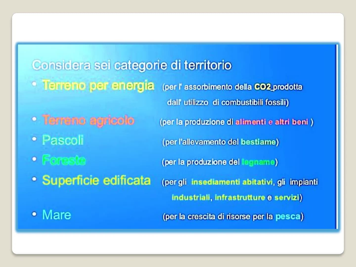   Cos'e' ?
Sviluppo sostenibile
"Sviluppo che soddisfa i
bisogni dell'attuale
generazione senza
compromettere la
capacità per le
generazioni