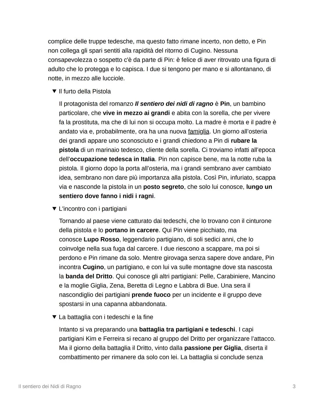 Il sentiero dei Nidi di Ragno
Trama
Italia, periodo della Resistenza, dopo l'8 settembre 1943. In un piccolo paese ligure
della Riviera di P