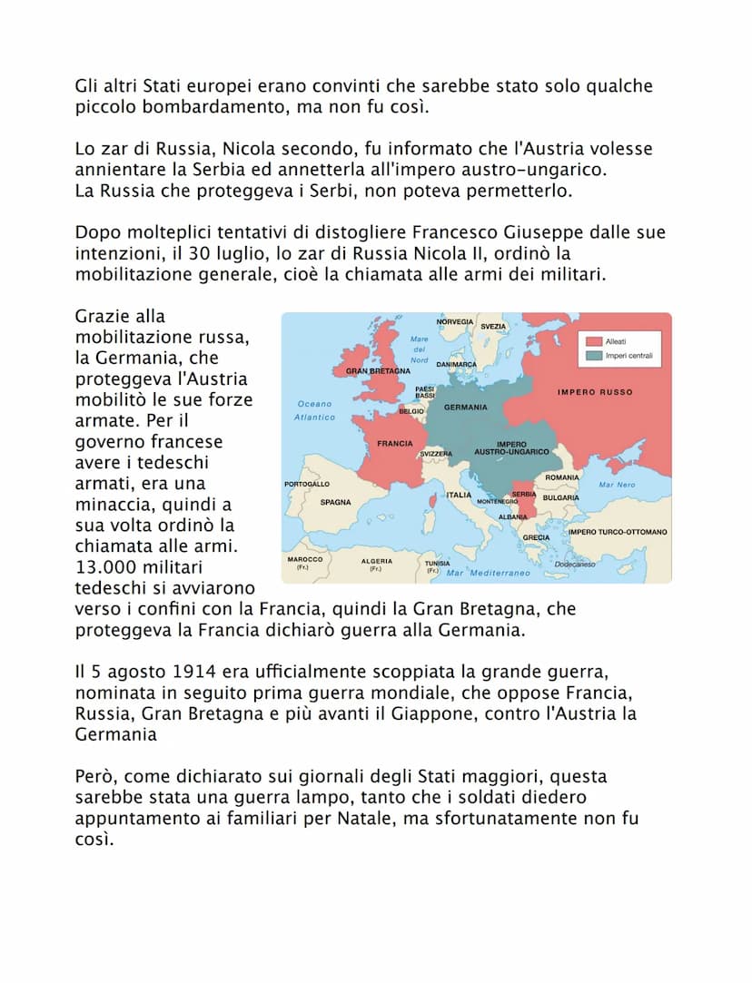Prima guerra
mondiale
1914-Scoppo della prima guerra
mondiale
1915-Entra in guerra Italia
1917- Entrano in guerra gli USA
1918-Austria, Germ