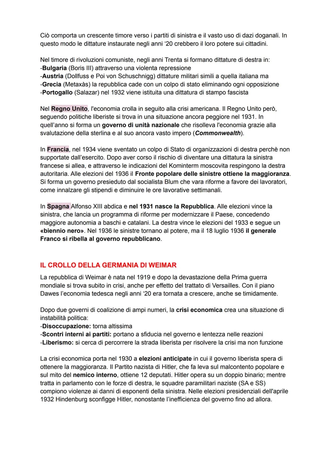 IL DOPOGUERRA IN EUROPA E NEI DOMINI COLONIALI
GLI EFFETTI DELLA GUERRA MONDIALE IN EUROPA
La guerra del 1914-1918 ha provocato in Europa da