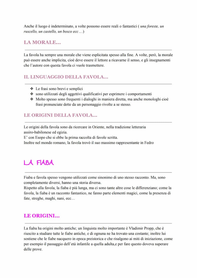 LA FAVOLA
La parola favola deriva dal latino "fabula", che significa "cosa narrata, raccontata".
La favola è uno di quei generi che ci ricor