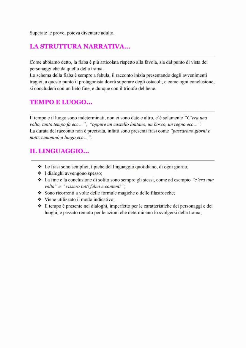 LA FAVOLA
La parola favola deriva dal latino "fabula", che significa "cosa narrata, raccontata".
La favola è uno di quei generi che ci ricor