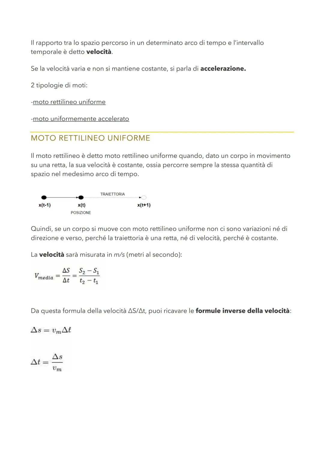 LA CINEMATICA
LA CINEMATICA È UNA PARTE DELLA FISICA CHE STUDIA IL MOVIMENTO DEI
CORPI (CIOÈ IL MOTO).
Un corpo si dice "in movimento" quand