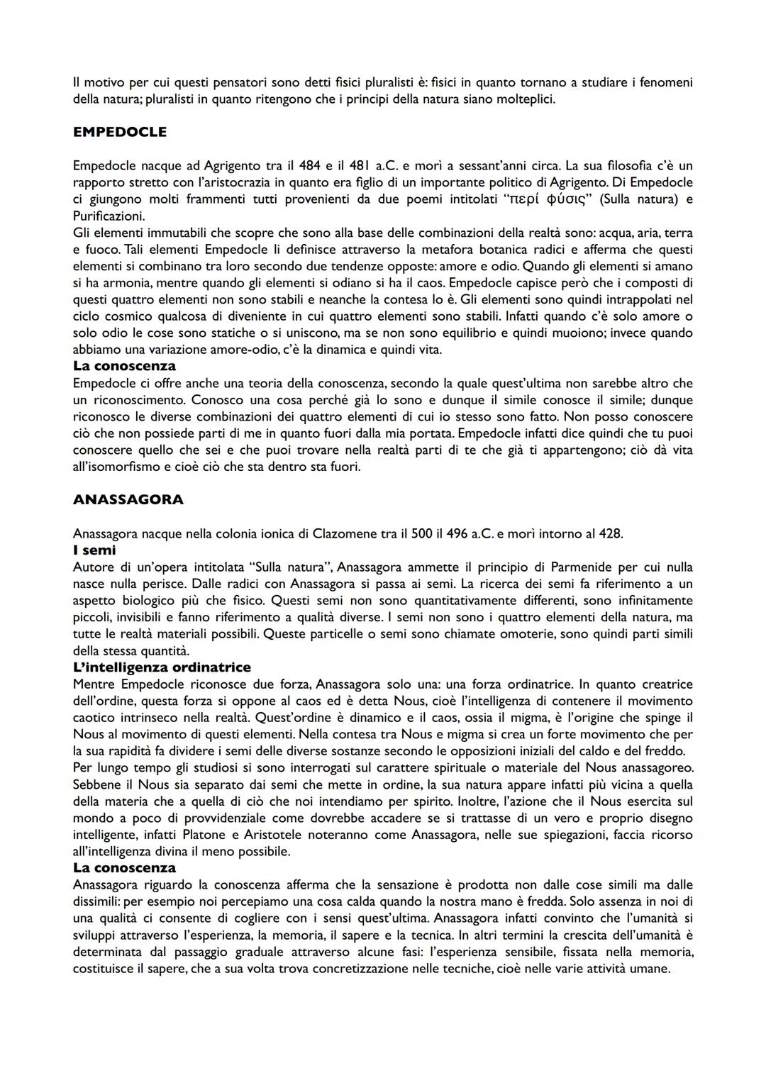 I PRIMI FILOSOFI
Nella storeografia tradizionale i primi filosofi sono chiamati presocratici (prima di socrate). Questo termine
possiede una