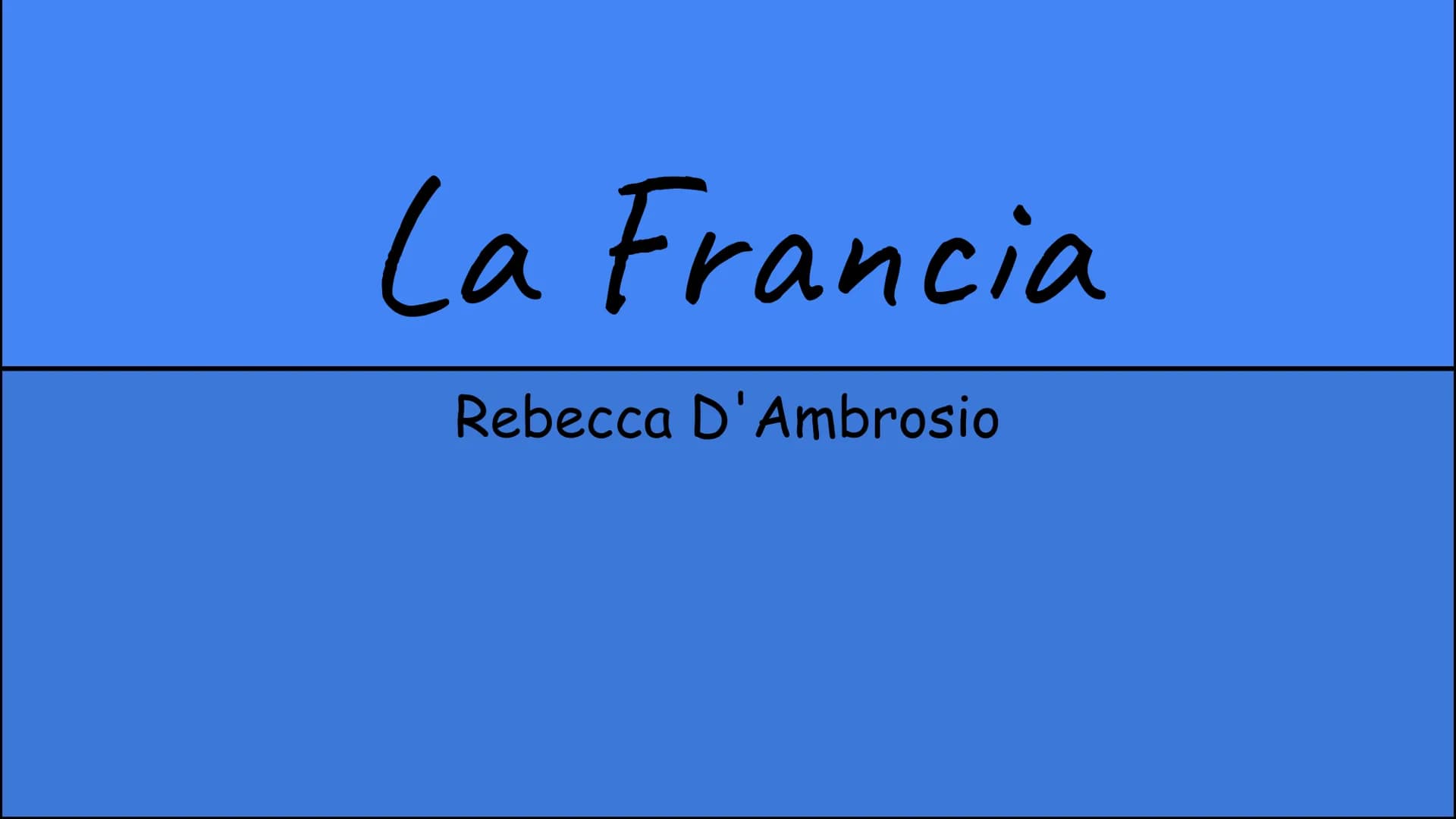 La Francia
Rebecca D'Ambrosio La Francia fisica
La Francia è il 3 paese più grande d'Europa e per la sua forma particolare viene chiamata an