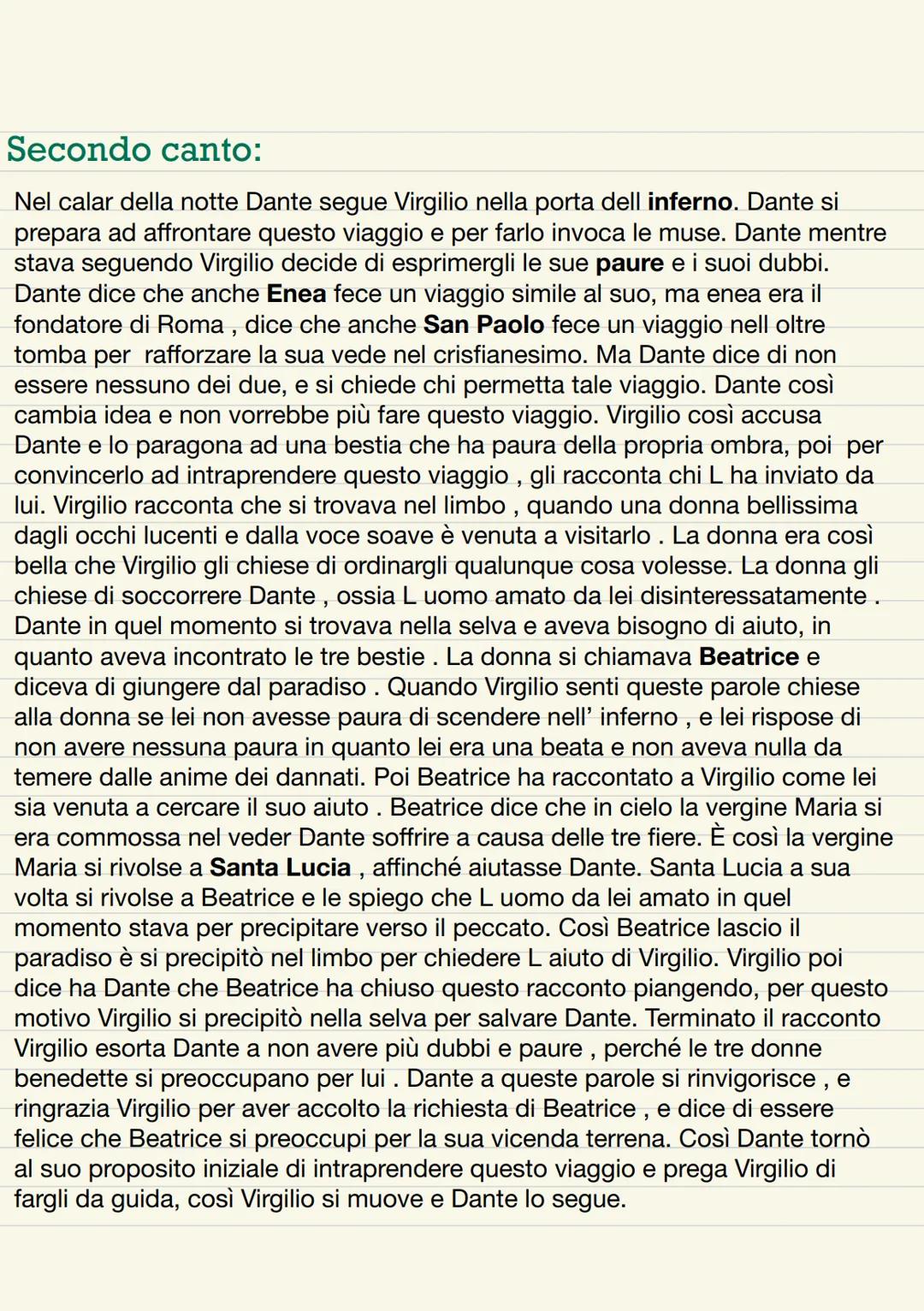 Lince=lussuria
Leone-allegoria della superbia
Lupa=allegoria dell avarizia
Primo canto:
Nel primo canto troviamo un dante Alighieri pellegri