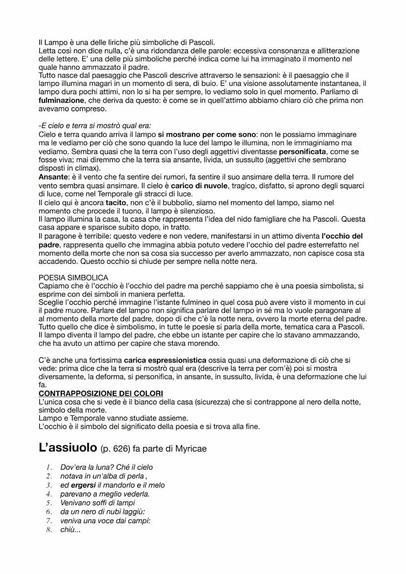 3° lezione su Pascoli - Novembre, Lampo, L'assiuolo lezione del 12.01.2023
NOVEMBRE
Gemmea l'aria, il sole così chiaro
che tu ricerchi gli a