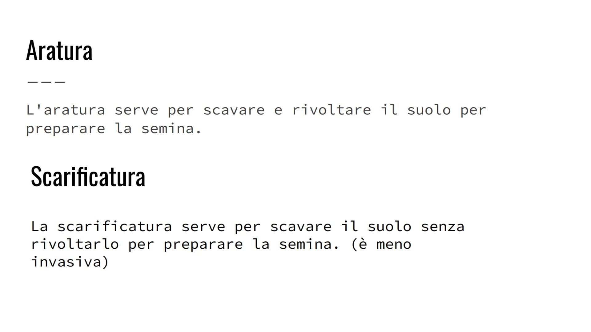 L'agricoltura
L'agronomo è uno scienziato che si occupa di agricoltura e ti può dare
consigli sulla tua azienda agricola. -aratura
-scarific