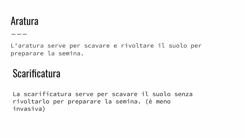 L'agricoltura
L'agronomo è uno scienziato che si occupa di agricoltura e ti può dare
consigli sulla tua azienda agricola. -aratura
-scarific
