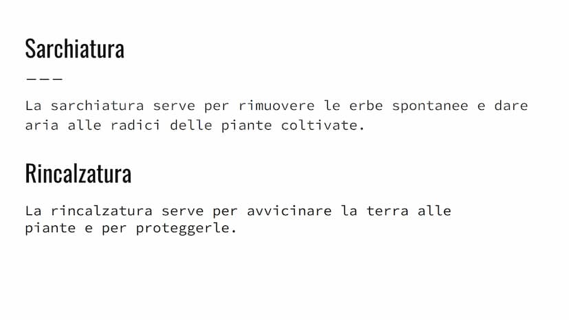 L'agricoltura
L'agronomo è uno scienziato che si occupa di agricoltura e ti può dare
consigli sulla tua azienda agricola. -aratura
-scarific