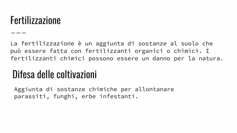 L'agricoltura
L'agronomo è uno scienziato che si occupa di agricoltura e ti può dare
consigli sulla tua azienda agricola. -aratura
-scarific
