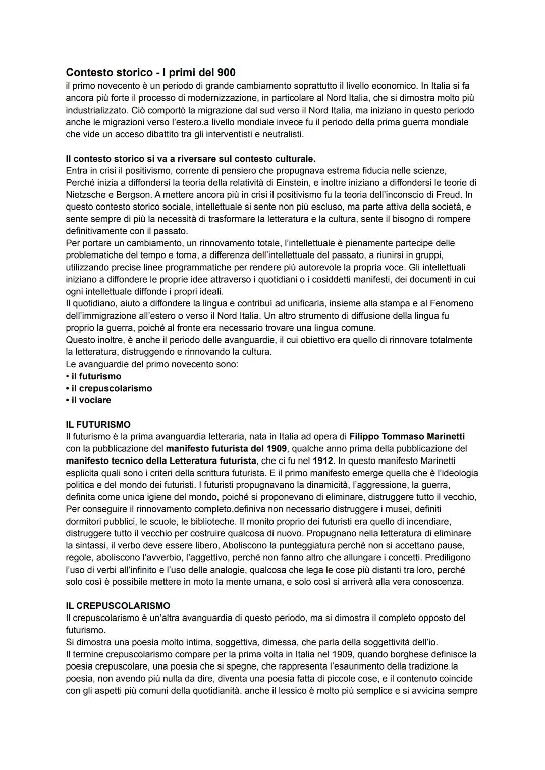 # Contesto storico - I primi del 900

il primo novecento è un periodo di grande cambiamento soprattutto il livello economico. In Italia si f