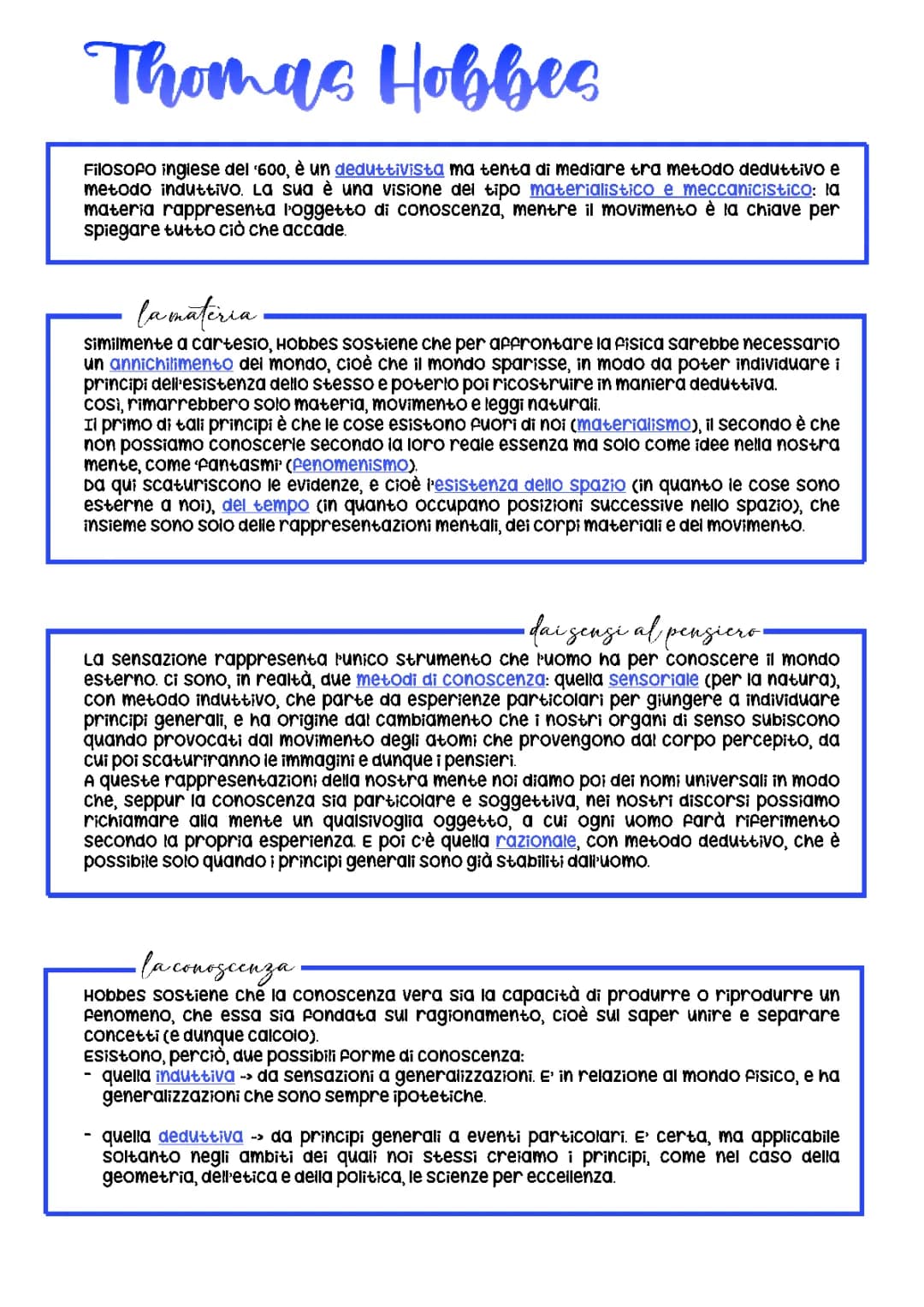 Hobbes: Pensiero e Vita per Bambini - Riassunto Semplice con PDF