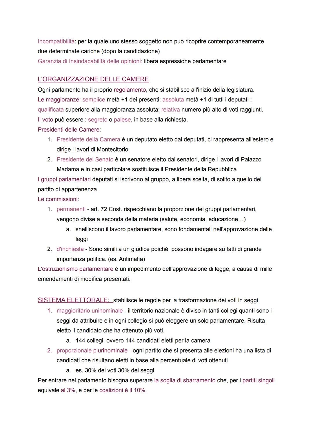 # GLI ORGANI COSTITUZIONALI

1. IL PARLAMENTO

II Parlamento è un organo: costituzionale, partecipa all'esercizio della sovranità attraverso