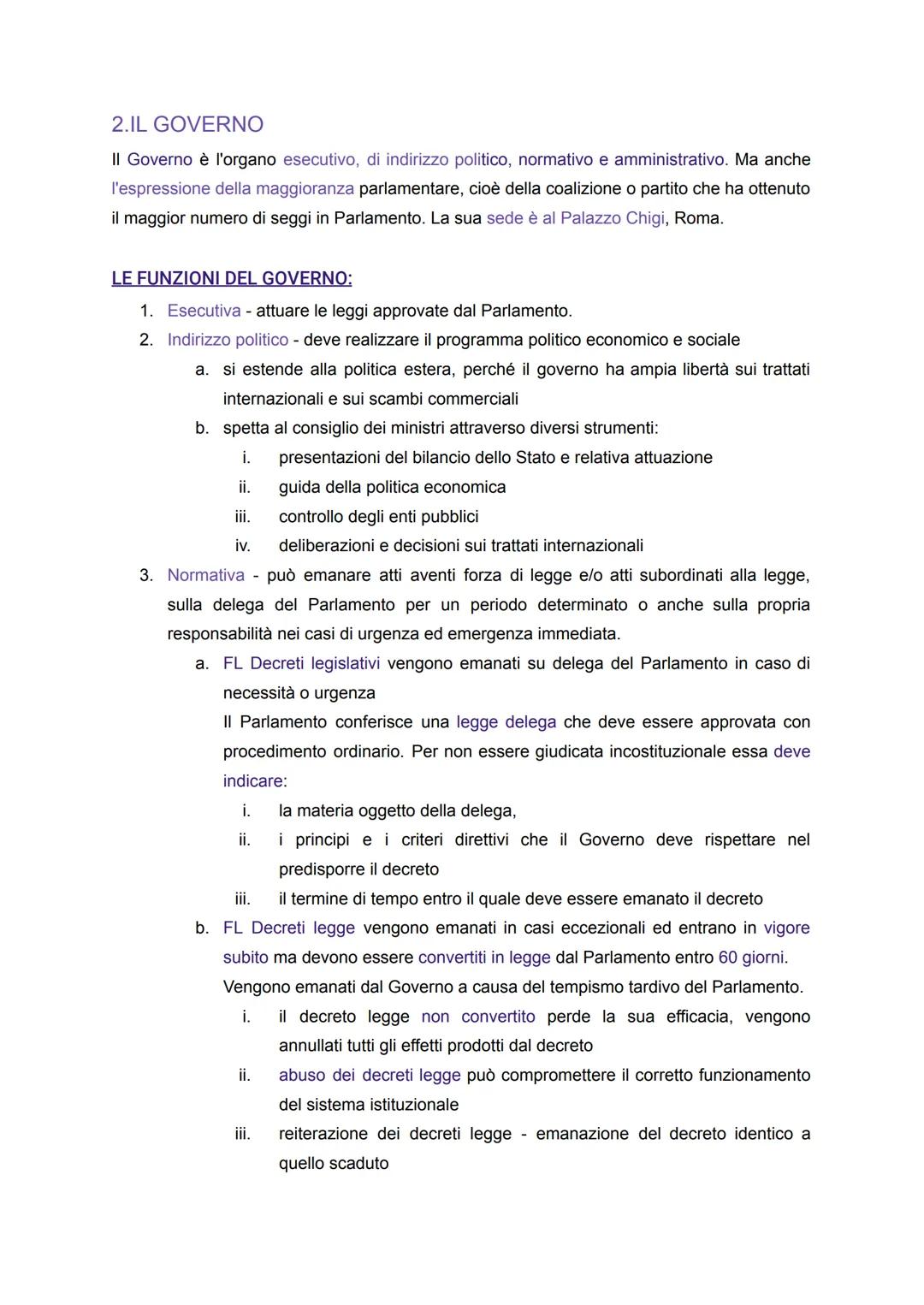 # GLI ORGANI COSTITUZIONALI

1. IL PARLAMENTO

II Parlamento è un organo: costituzionale, partecipa all'esercizio della sovranità attraverso