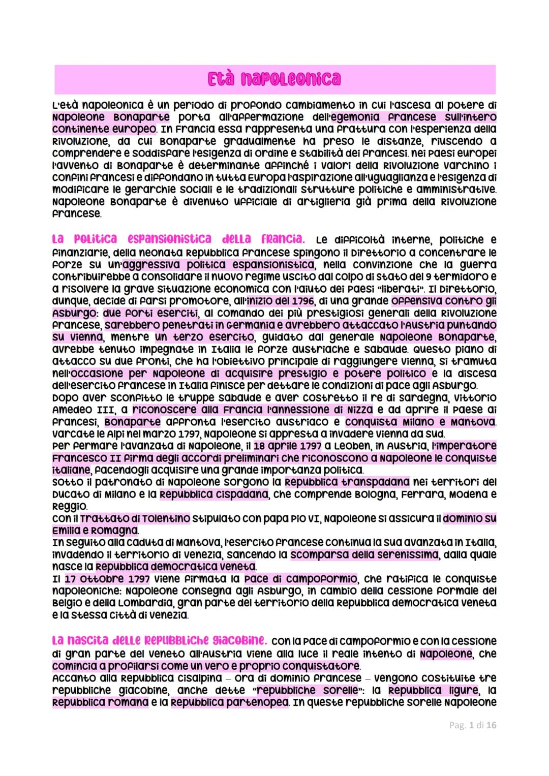 Età napoleonica
L'età napoleonica è un periodo di profondo cambiamento in cui l'ascesa al potere di
Napoleone Bonaparte porta all'affermazio