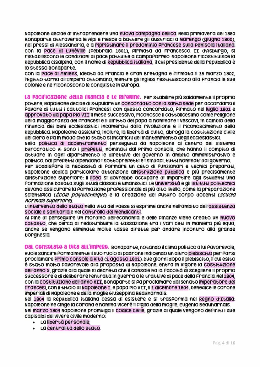 Età napoleonica
L'età napoleonica è un periodo di profondo cambiamento in cui l'ascesa al potere di
Napoleone Bonaparte porta all'affermazio