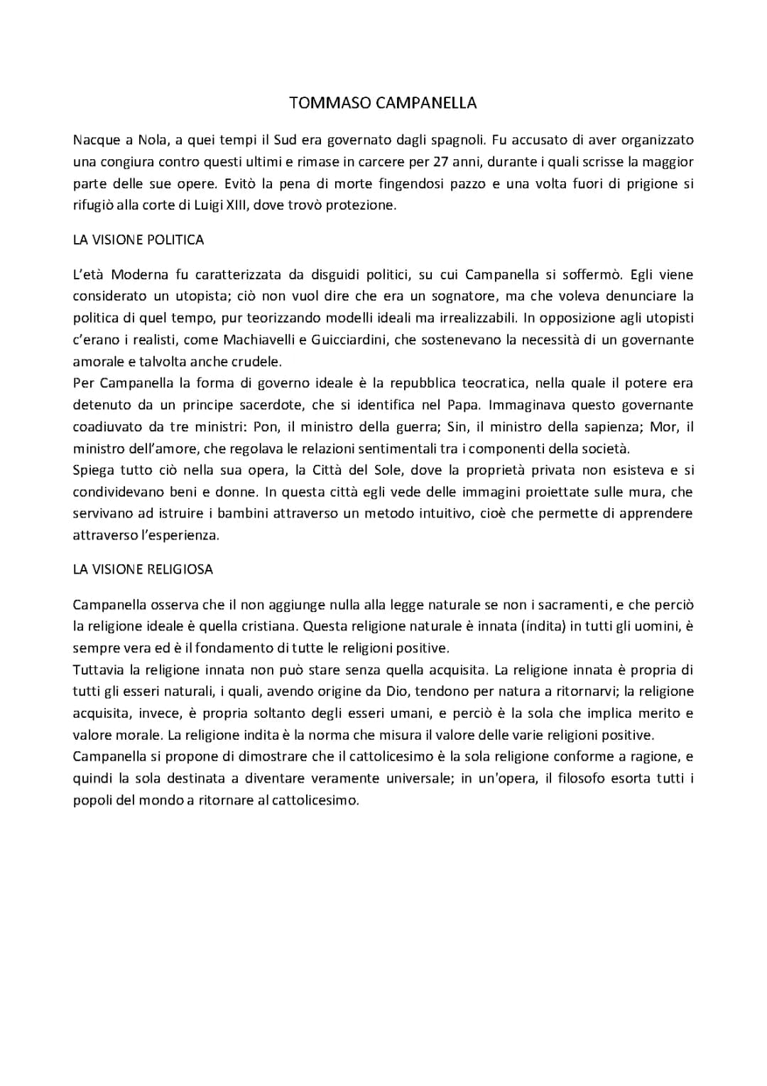 Tommaso Campanella