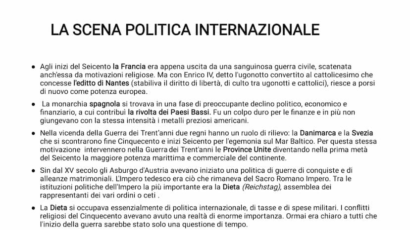 LA GUERRA DEI TRENT'ANNI
ultima guerra di religione L'ULTIMA GUERRA DI RELIGIONE
• Dopo dodici anni di tregua tra Spagna e Provincie Unite (