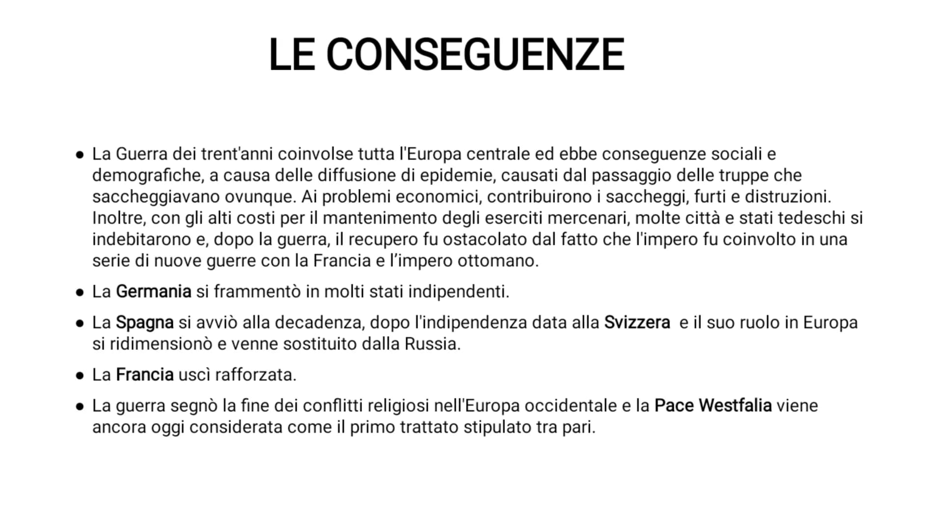 LA GUERRA DEI TRENT'ANNI
ultima guerra di religione L'ULTIMA GUERRA DI RELIGIONE
• Dopo dodici anni di tregua tra Spagna e Provincie Unite (