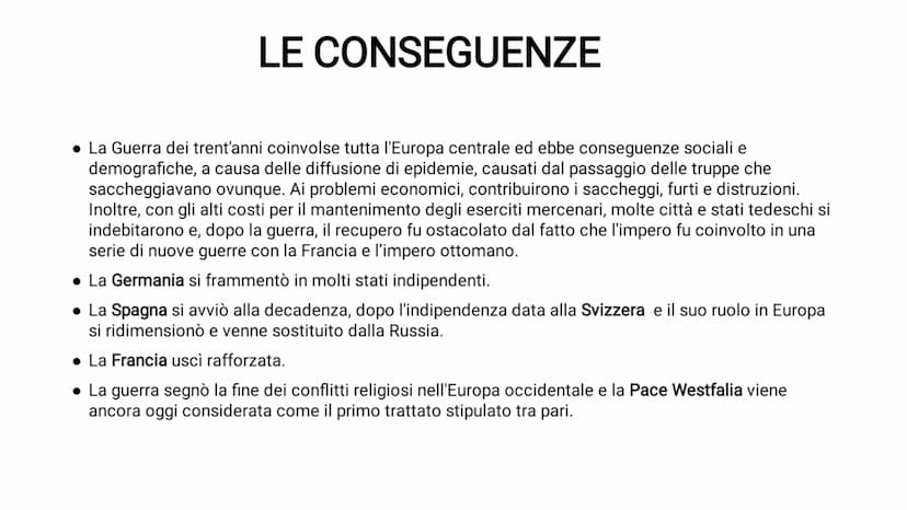 LA GUERRA DEI TRENT'ANNI
ultima guerra di religione L'ULTIMA GUERRA DI RELIGIONE
• Dopo dodici anni di tregua tra Spagna e Provincie Unite (