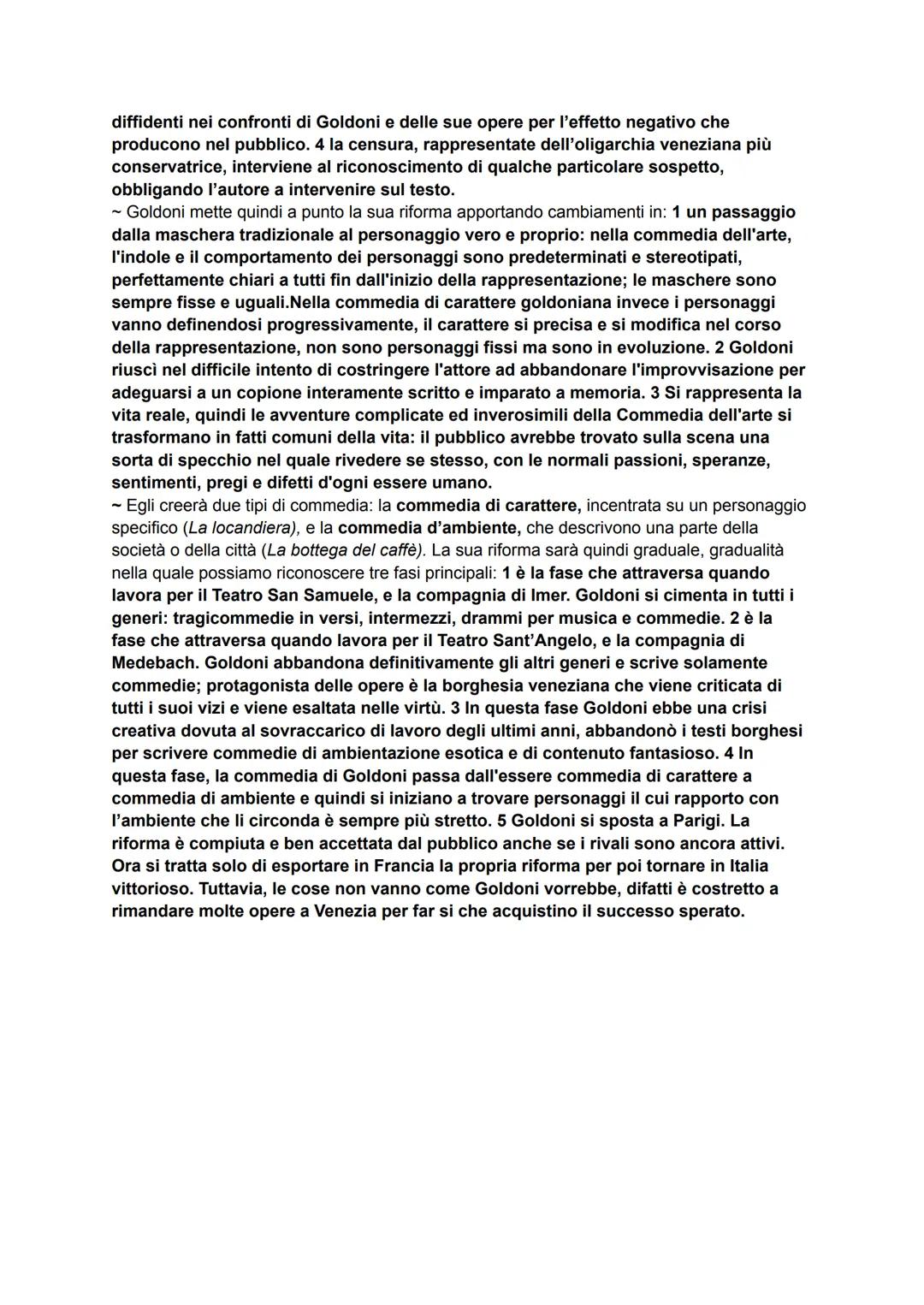 ~ Carlo Goldoni nasce a Venezia il 25 febbraio del 1707, segue il padre a Perugia e poi a
Rimini da dove fuggí per raggiungere la madre a Ch