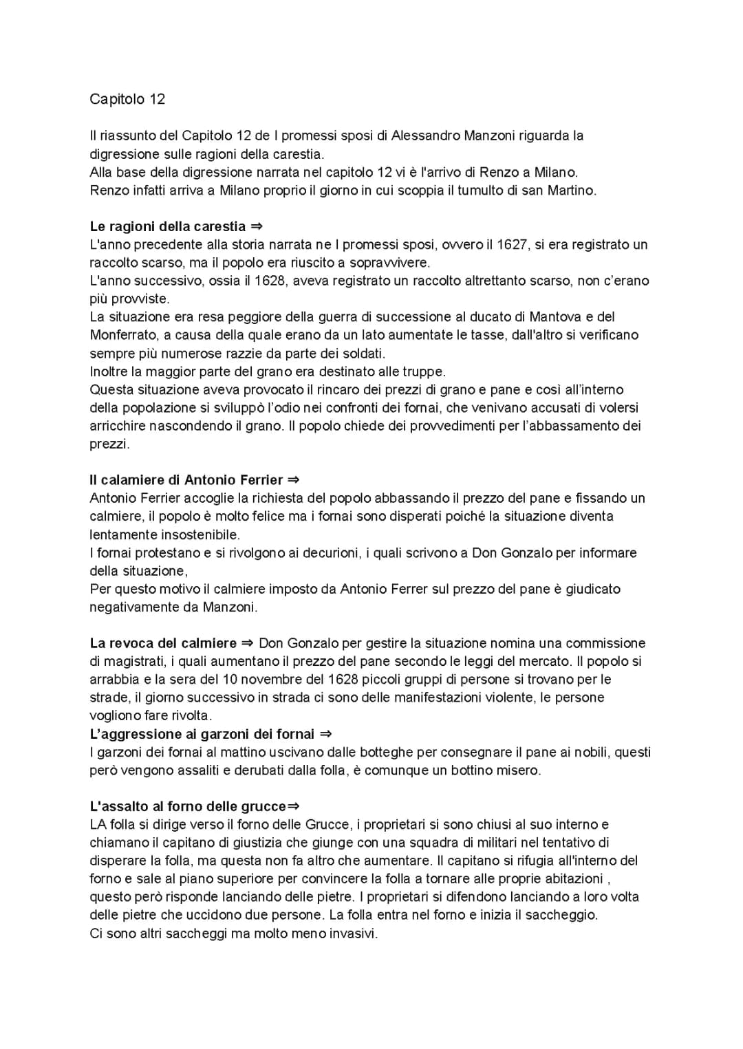 capitolo 12 promessi sposi 