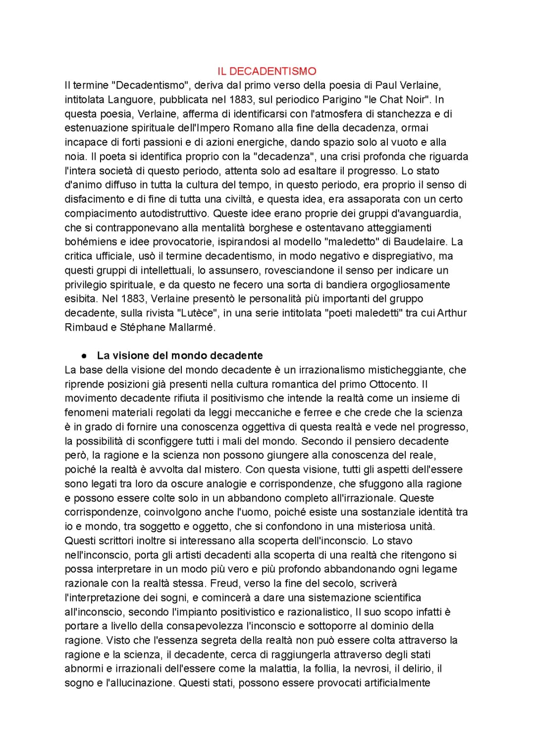 Pascoli e D’Annunzio 