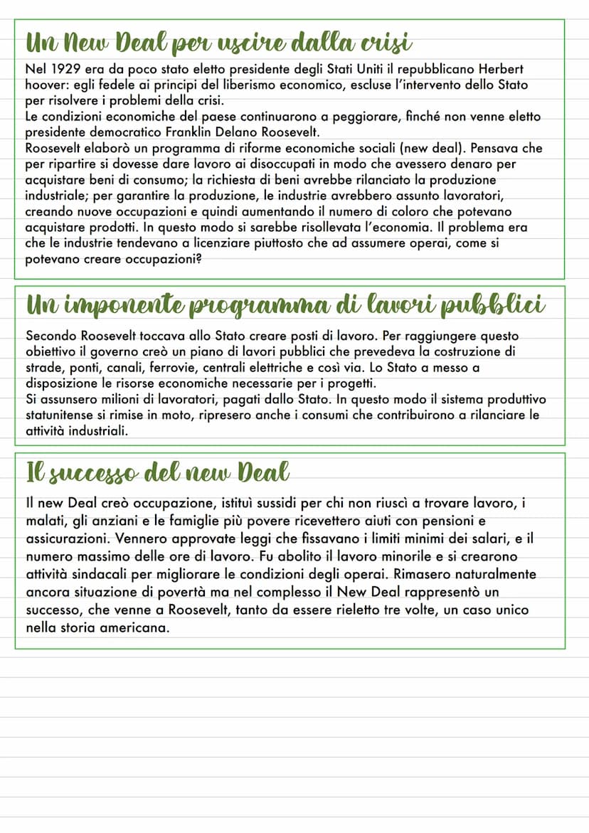 Il mondo tra le due guerre
L'EUROPA E GLI STATI UNITI TRA
CRISI E CRESCITA ECONOMICA
L'Europa e la crisi economica del dopoguerra
Dopo la pr