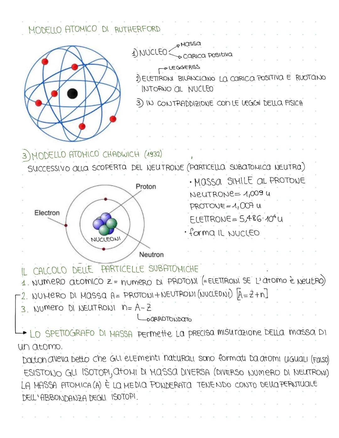 MODULO 2
NATURA ELETTRICA DELLA MATERIA
2 MODELLI ATOMICI THOMSON E RUTHERFORD
3 PARTICELLE SUBATOMICHE
4 CALCOLO DELLE PARTICELLE SUBATOMIC