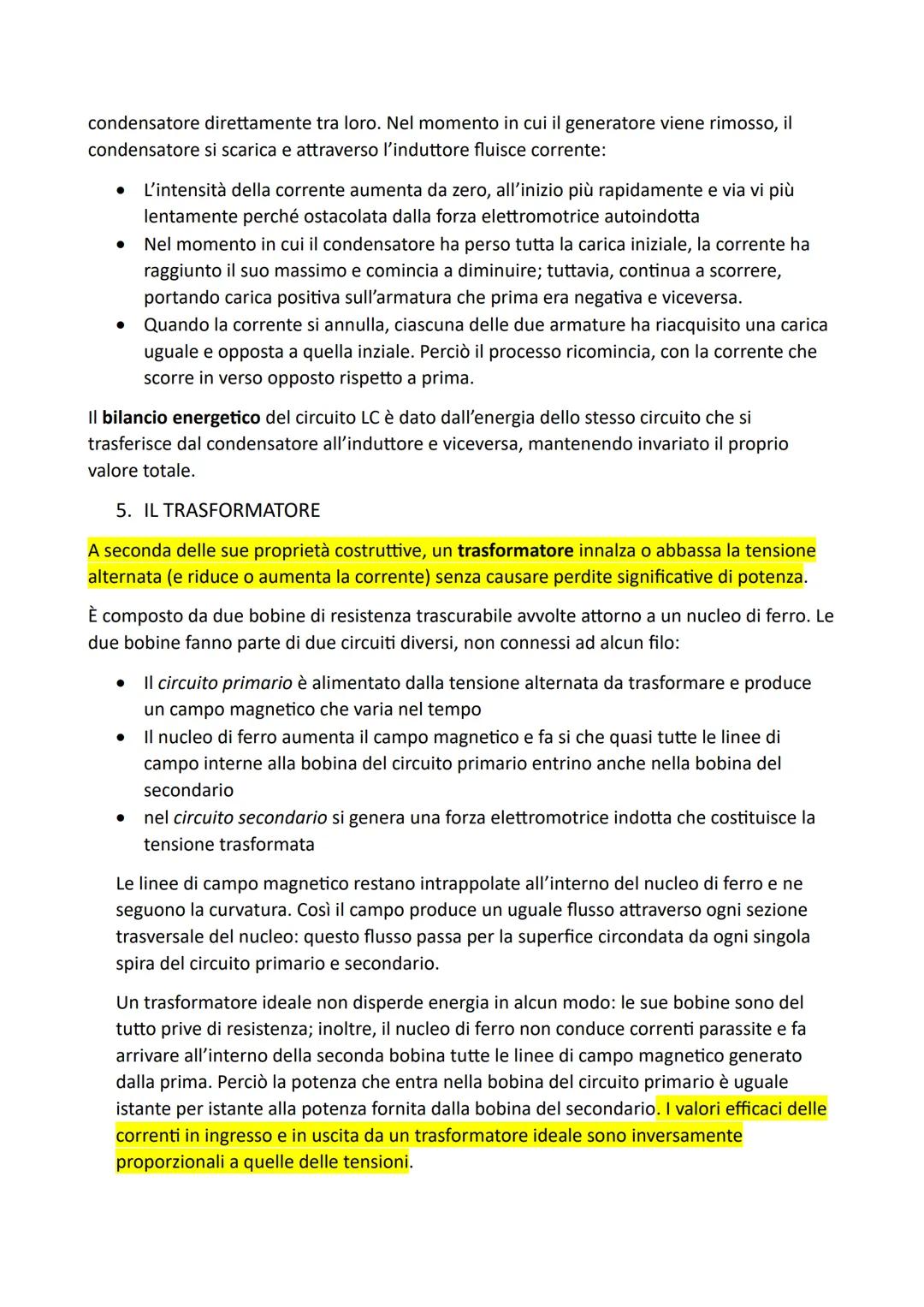 # CAPITOLO 23: LA CORRENTE ALTERNATA

1. L'ALTERNATORE

Un alternatore è un generatore di tensione, che trasforma energia cinetica in energi