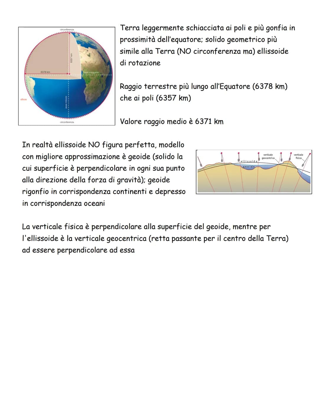 La Forma e le Dimensioni della Terra
LE PROVE della SUA SFERICITA':
Terra ha forma quasi sferica
1. Altezza stelle sull'orizzonte varia se c