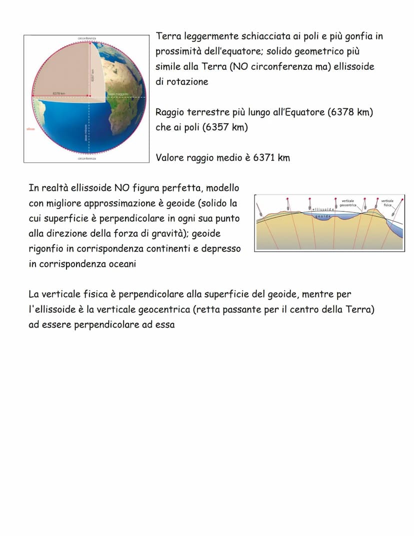 La Forma e le Dimensioni della Terra
LE PROVE della SUA SFERICITA':
Terra ha forma quasi sferica
1. Altezza stelle sull'orizzonte varia se c