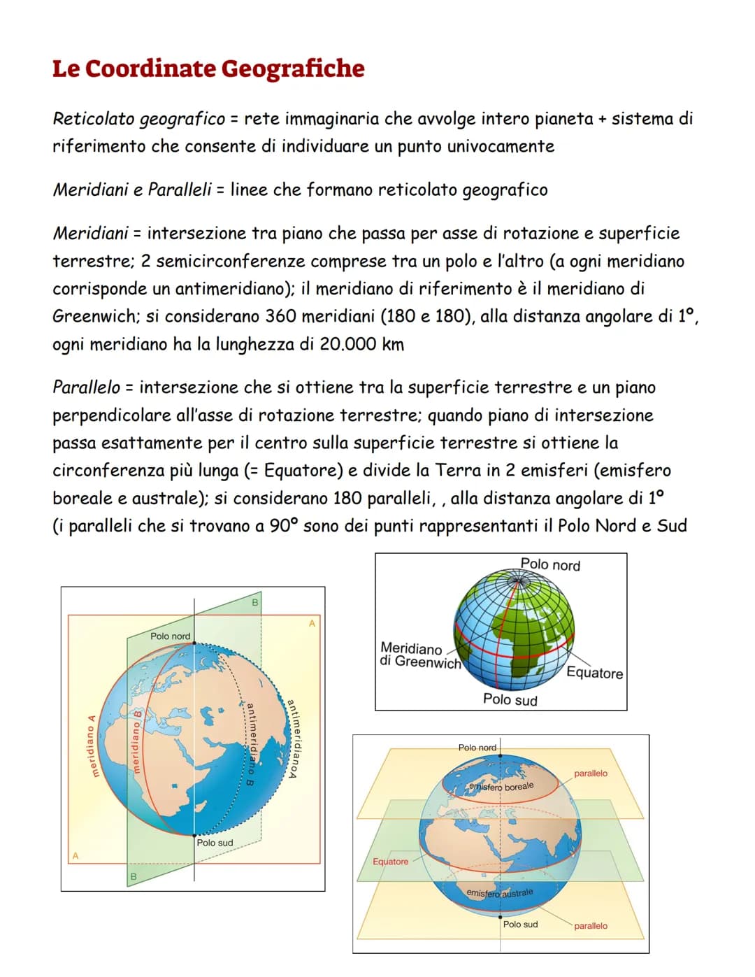 La Forma e le Dimensioni della Terra
LE PROVE della SUA SFERICITA':
Terra ha forma quasi sferica
1. Altezza stelle sull'orizzonte varia se c