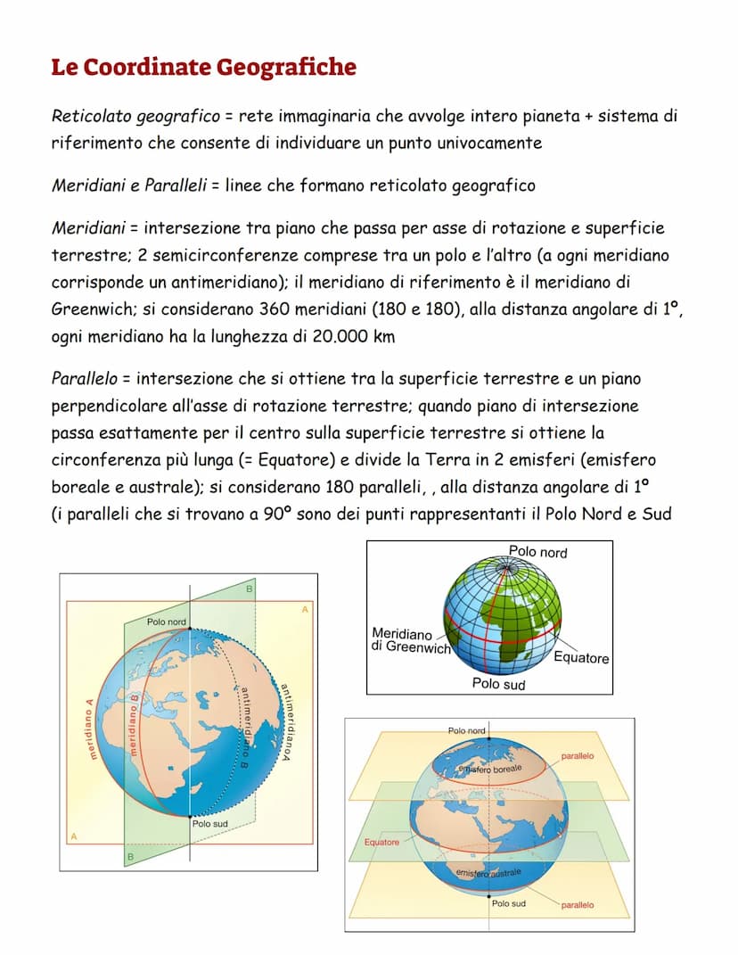La Forma e le Dimensioni della Terra
LE PROVE della SUA SFERICITA':
Terra ha forma quasi sferica
1. Altezza stelle sull'orizzonte varia se c