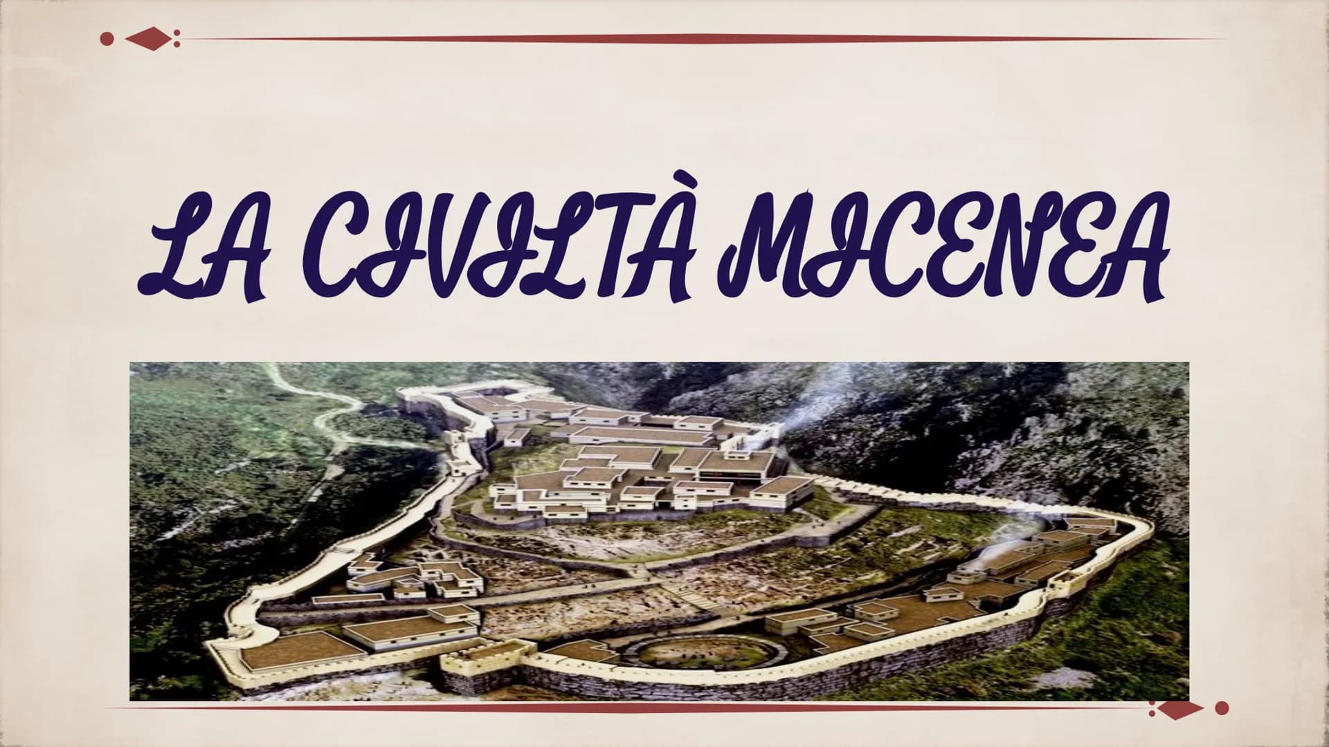 LA CIVILTÀ MICENEA
21 COS'È?
L'aggettivo miceneo viene dal
nome della città di “Micene
ricca d'oro" l' avrebbe chiamata
Omero.
La civiltà mi